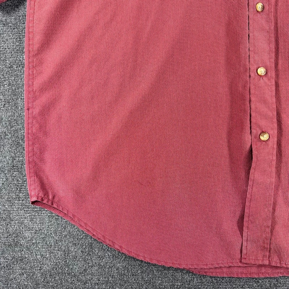 Orvis Button Down Shirt Mens XXL 2XL Red Micro Check Short Sleeve Casual Pocket - Picture 7 of 12